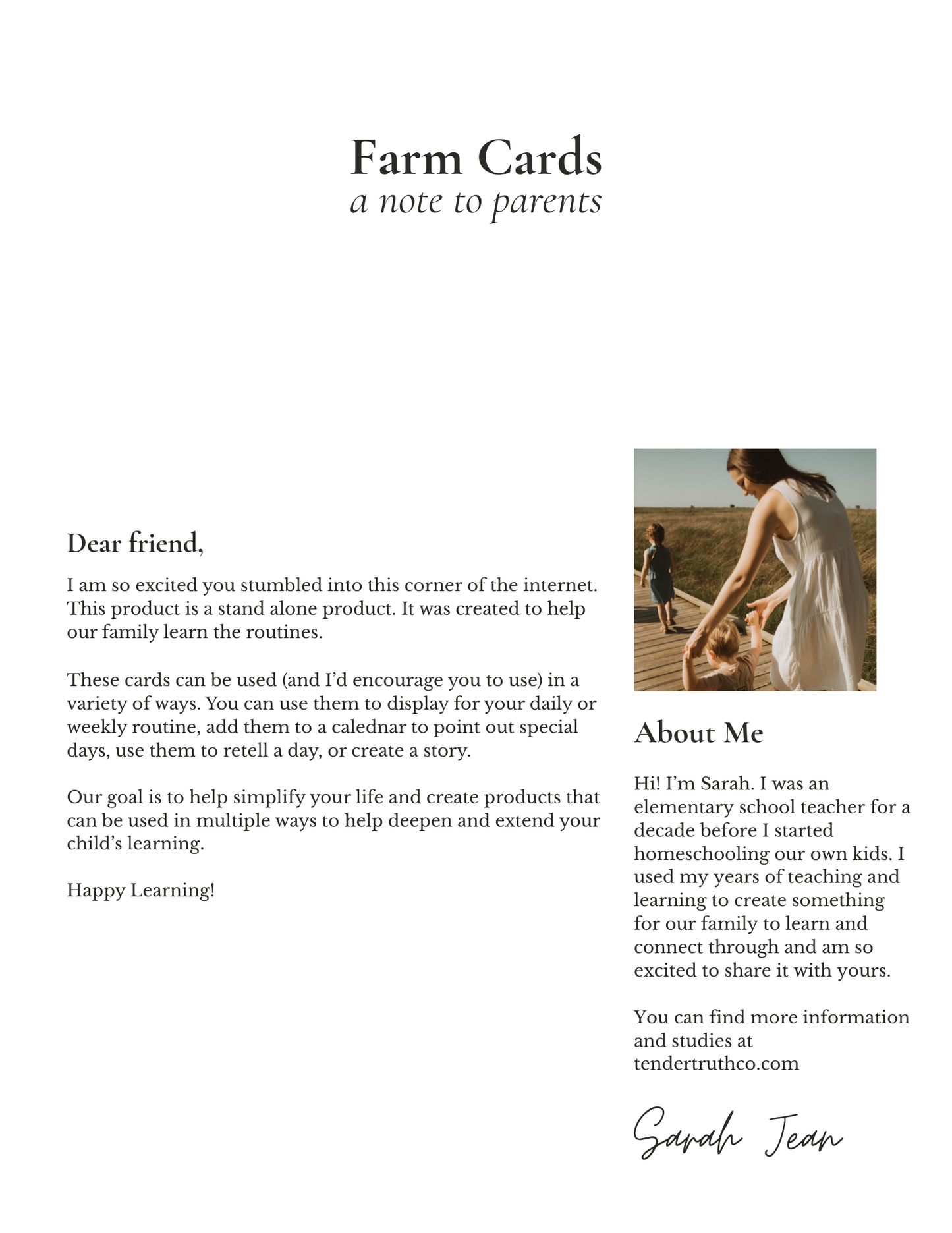 Routine Cards